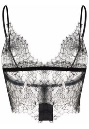 Dolce & Gabbana lace-panel spaghetti-strap bralette - Nero