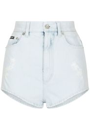 Dolce & Gabbana Shorts denim a vita alta - Blu