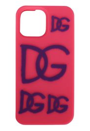 Dolce & Gabbana Cover per iPhone 13 Pro Max con stampa - Rosa