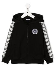 Dolce & Gabbana Kids embroidered-logo detail hoodie - Nero