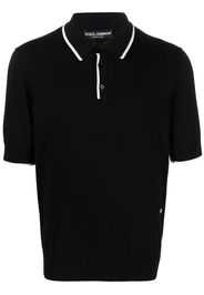 Dolce & Gabbana contrast-trim polo shirt - Nero