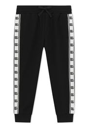 Dolce & Gabbana Kids DG logo-tape track trousers - Nero