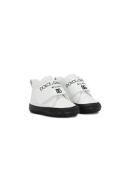 Dolce & Gabbana Kids Sneakers alte con strappo - Bianco