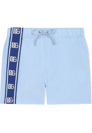 Dolce & Gabbana Kids Shorts sportivi con logo - Blu