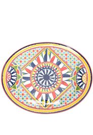 Dolce & Gabbana Carretto oval serving plate - UC072 - MULTICOLOR CARRETTO