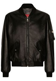 DOLCE & GABBANA Bomber in pelle - Nero