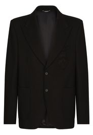 Dolce & Gabbana Blazer con logo - Nero