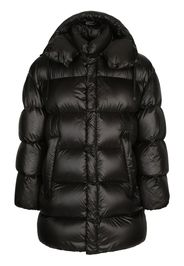 Dolce & Gabbana padded hooded midi coat - Nero