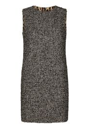 Dolce & Gabbana tweed sleeveless shift dress - Grigio