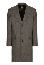 Dolce & Gabbana tailored herringbone coat - Nero