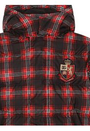 Dolce & Gabbana Kids Piumino lungo tartan - Rosso