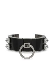 Dolce & Gabbana Bracciale rigido con cristalli - Argento