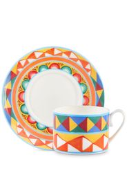 Dolce & Gabbana Caretto-pattern porcelain tea-set - Arancione