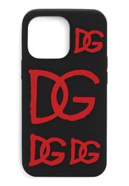 Dolce & Gabbana Cover per iPhone 13 Pro con stampa - Nero