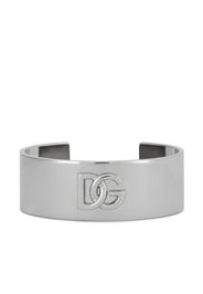 Dolce & Gabbana Bracciale rigido con logo DG - Argento