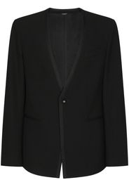 Dolce & Gabbana Blazer senza colletto - Nero