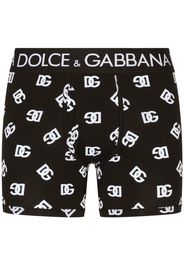 Dolce & Gabbana Boxer con stampa - Nero