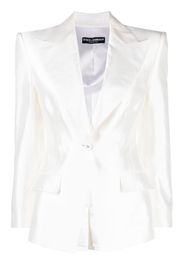 Dolce & Gabbana peak-lapels single-breasted blazer - Bianco