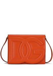 Dolce & Gabbana Borsa a tracolla con logo goffrato - Arancione