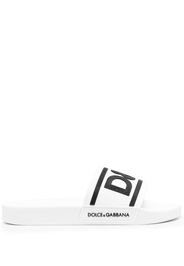 Dolce & Gabbana Gomma pool slides - Bianco