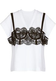 Dolce & Gabbana jersey lace-layer T-shirt - Bianco