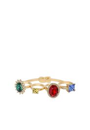 Dolce & Gabbana Knucklebuster rhinestone-embellished ring - Oro