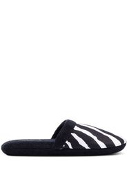 Dolce & Gabbana zebra-print terry-cloth slippers - Nero