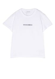 Dolce & Gabbana Kids T-shirt con ricamo - Bianco