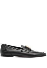 Dolce & Gabbana logo-plaque leather loafers - Nero