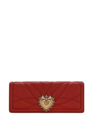 Dolce & Gabbana Clutch con placca logo - Rosso