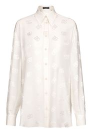 Dolce & Gabbana Camicia a maniche lunghe con decorazione - Bianco