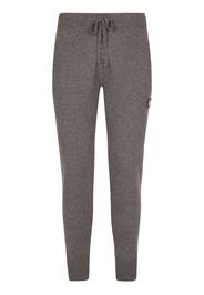 Dolce & Gabbana Pantaloni sportivi con placca logo - Grigio