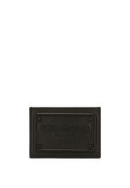 Dolce & Gabbana logo-plaque cardholder - Nero