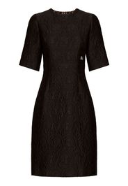 Dolce & Gabbana brocade logo flared dress - Nero