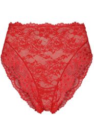 Dolce & Gabbana high-rise lace briefs - Rosso