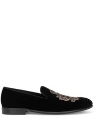 Dolce & Gabbana Slippers con ricamo - Nero