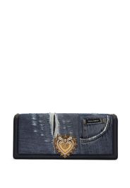 Dolce & Gabbana Borsa a spalla con applicazione - Blu