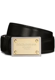 Dolce & Gabbana Cintura con fibbia logo - Nero