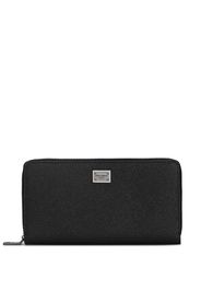 Dolce & Gabbana zipped grained leather wallet - Nero