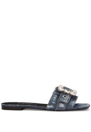 Dolce & Gabbana Sandali slides con fibbia - Blu