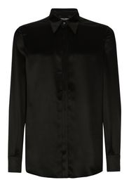 Dolce & Gabbana long-sleeve silk shirt - Nero