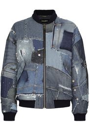 Dolce & Gabbana Bomber con design patchwork - Blu