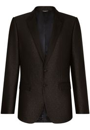 Dolce & Gabbana glittered single-breasted blazer - Nero