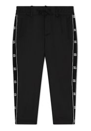 Dolce & Gabbana Kids Pantaloni dritti con logo - Nero