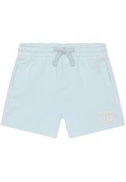 Dolce & Gabbana Kids Shorts con ricamo - Blu