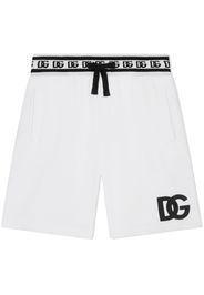 Dolce & Gabbana Kids Shorts sportivi con stampa - Bianco