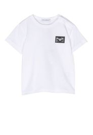 Dolce & Gabbana Kids logo plaque cotton T-shirt - Bianco