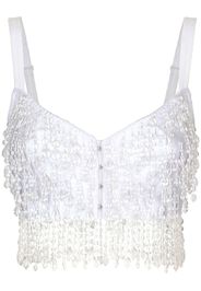 Dolce & Gabbana Top con frange - Bianco