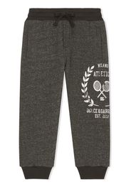 Dolce & Gabbana Kids Pantaloni sportivi con logo - Grigio