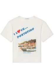 Dolce & Gabbana Kids T-shirt con stampa grafica - Bianco